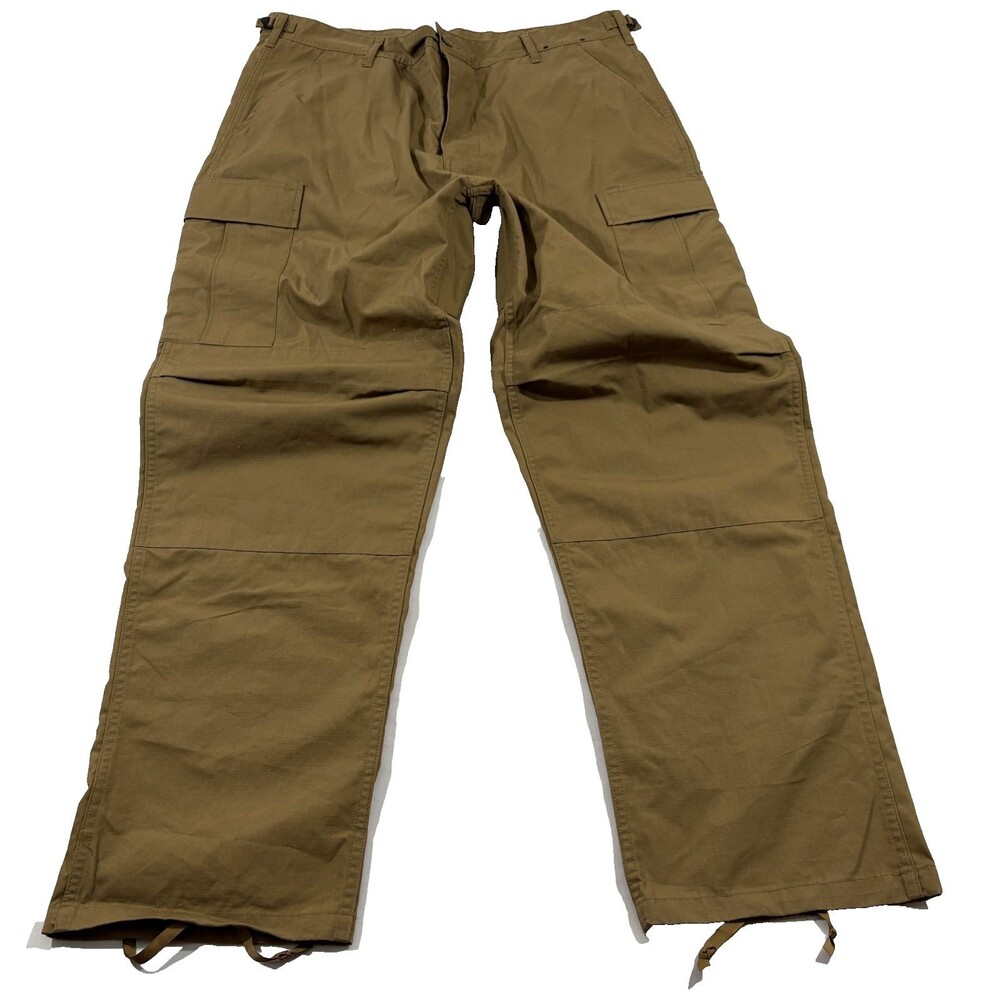 Helikon Tex BDU Ripstop Tactical Military Trousers Beige Khaki Pants Cargo Sz 36